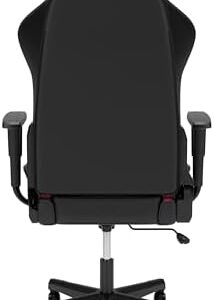 RESPAWN 110 Gaming Chair: Ergonomic Grey Fabric, Integrated Headrest, 135 Degree Recline with Angle Lock