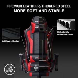 GTRACING Gaming Chair: Footrest, Speakers, Bluetooth Music, Heavy Duty, Ergonomic