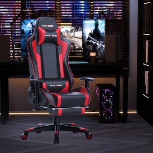 GTRACING Gaming Chair: Footrest, Speakers, Bluetooth Music, Heavy Duty, Ergonomic