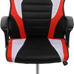 YSSOA Gaming Chair: Footrest, Big and Tall, Racing Style Adjustable Swivel Office Chair, Ergonomic with Headrest and Lumbar Support