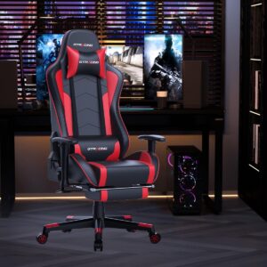 GTRACING Gaming Chair: Footrest, Speakers, Bluetooth Music, Heavy Duty, Ergonomic