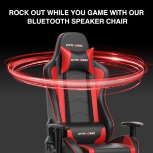 GTRACING Gaming Chair: Footrest, Speakers, Bluetooth Music, Heavy Duty, Ergonomic