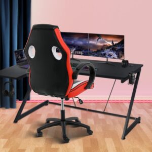 YSSOA Gaming Chair: Footrest, Big and Tall, Racing Style Adjustable Swivel Office Chair, Ergonomic with Headrest and Lumbar Support