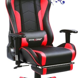 GTRACING Gaming Chair: Footrest, Speakers, Bluetooth Music, Heavy Duty, Ergonomic